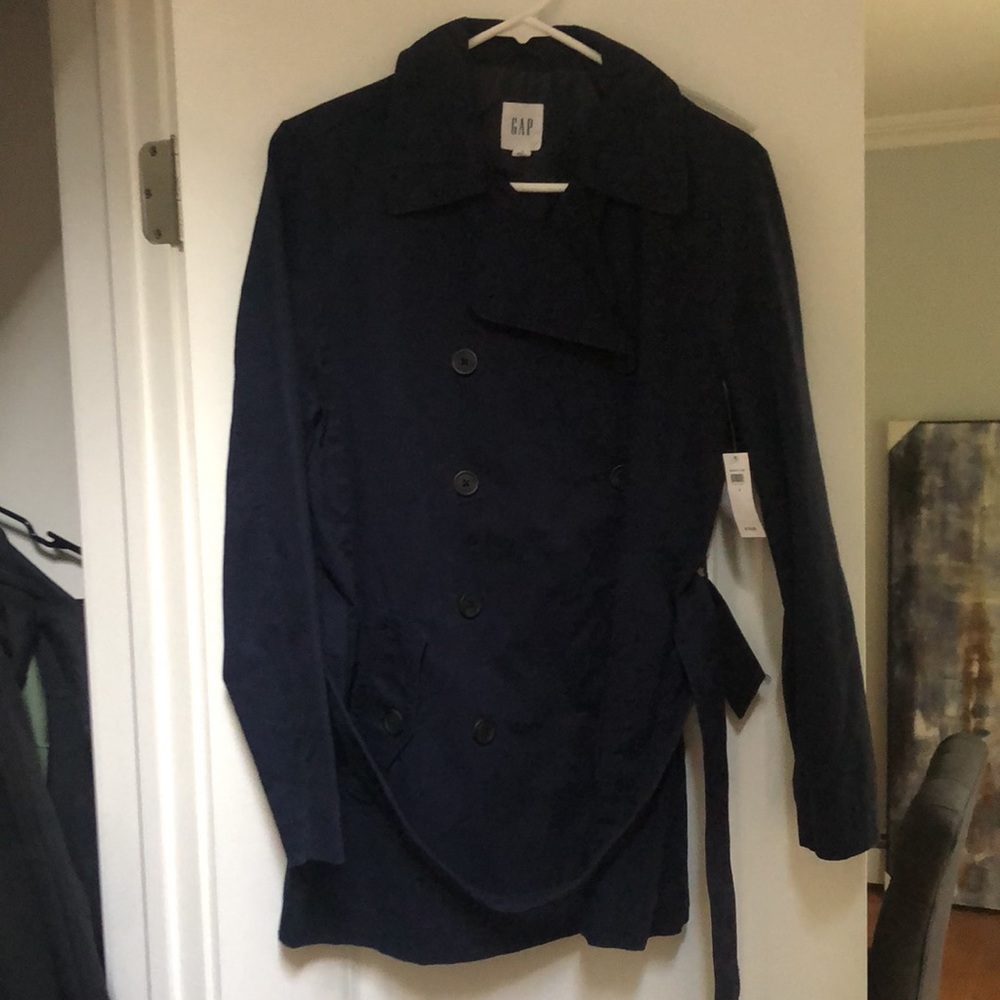 Gap Navy Blue Coat-Size Small